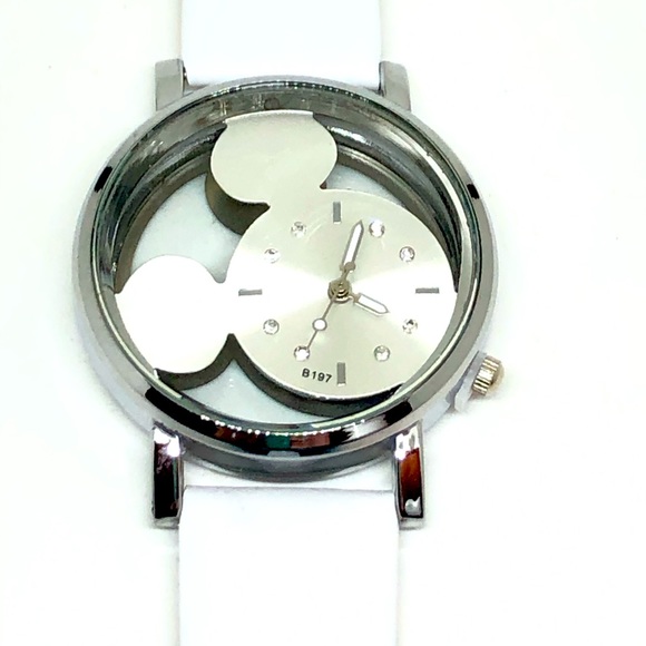 White Mickey Mouse Quartz Watch - Picture 1 of 12
